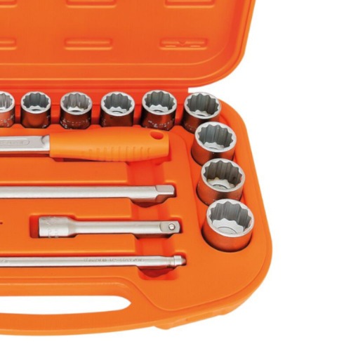 Jogo de soquete estriado 3/8 a 1.1/4