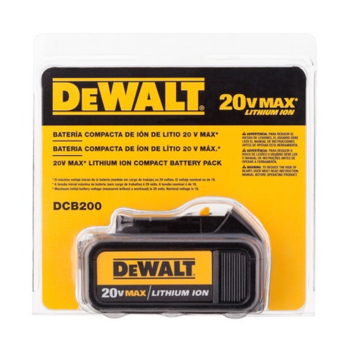 Bateria 20V 3Ah íons de lítio - DCB200-B3 Bateria 20V 3Ah íons de lítio - DCB200-B3