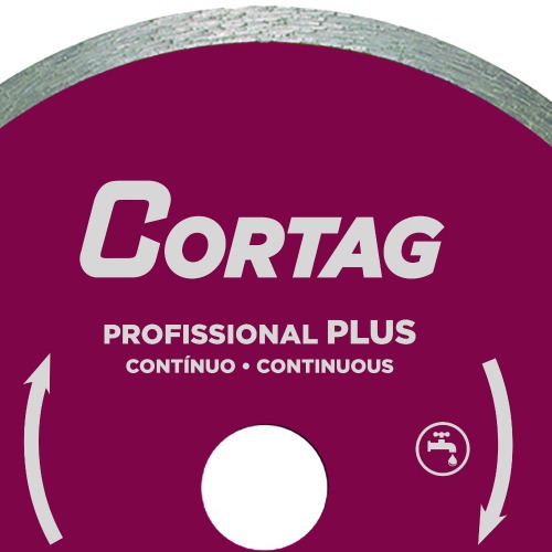 Disco diamantado contínuo 250 mm para cerâmica - profissional plus Disco diamantado contínuo 250 mm para cerâmica - profissional plus