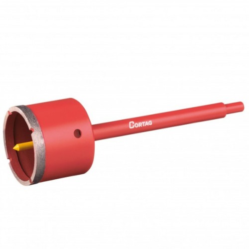 Serra copo diamantada 60 mm com haste de 3/8 Serra copo diamantada 60 mm com haste de 3/8