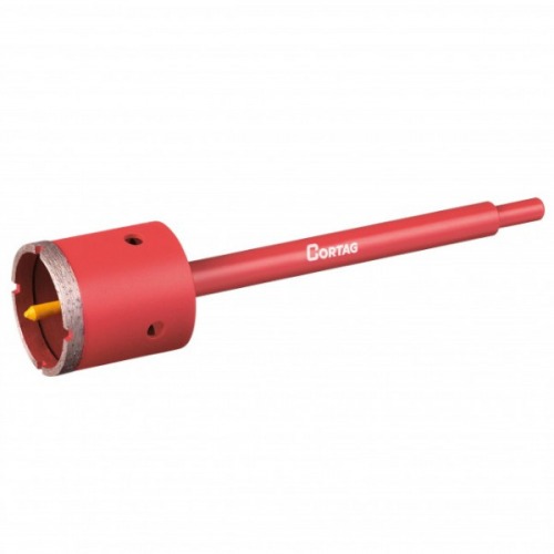 Serra copo diamantada 50 mm com haste de 3/8