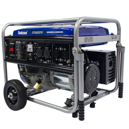 Gerador de energia 6,0 Kva a gasolina partida manual com AVR - GT6500FB  110V/220V