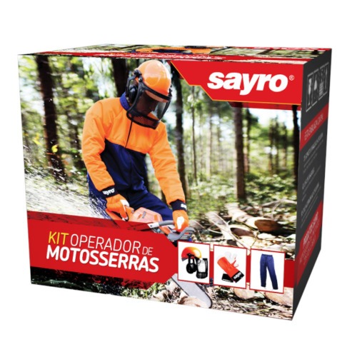Kit de seguran�a para operador de motosserra com 3 pe�as - KITOPM