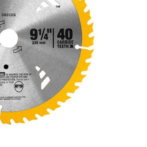 Disco de serra circular 235 x 22 para madeira e laminado 40 dentes - DW-3132A