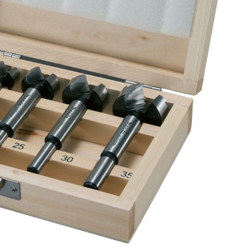 Jogo de brocas 15 a 35 mm para fechadura com 5 peas - FORSTNER