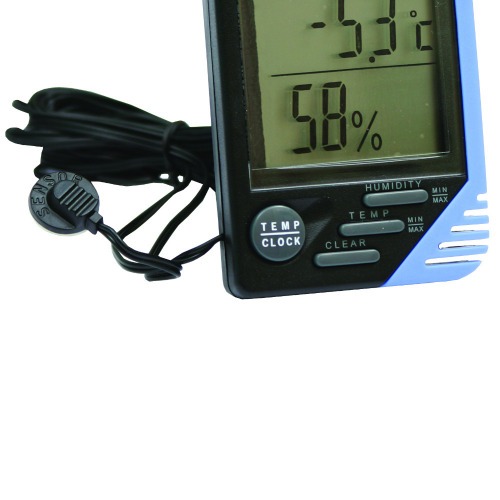 Relógio termo-higrômetro interno e externo - MT-241 Relógio termo-higrômetro interno e externo - MT-241