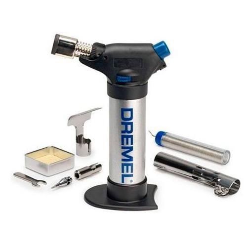 Mini ma�arico a g�s recarreg�vel com 7 acess�rios - VERSAFLAME