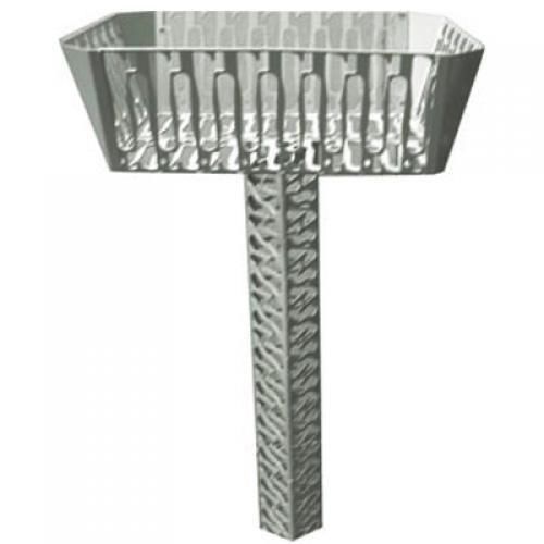 Lixeira de ferro para chumbar no ch�o - 29064