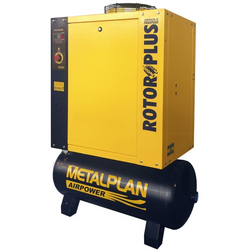 Compressor de ar de parafuso 10 hp 100 litros 11 bar 220V - Rotor Plus 10 Compressor de ar de parafuso 10 hp 100 litros 11 bar 220V - Rotor Plus 10