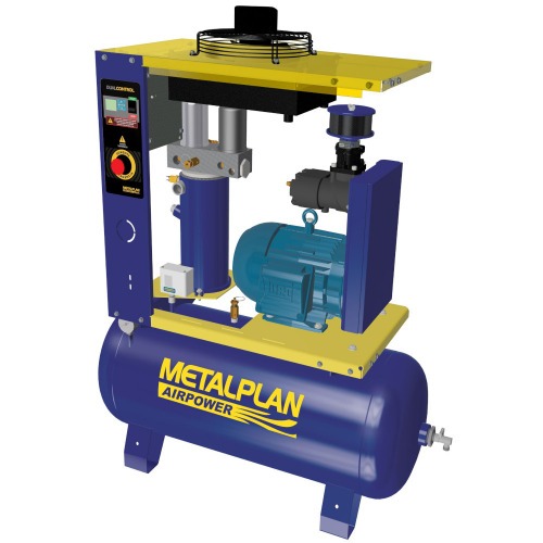 Compressor de ar de parafuso 10 hp 100 litros 9 bar 220V - Rotor Plus 10