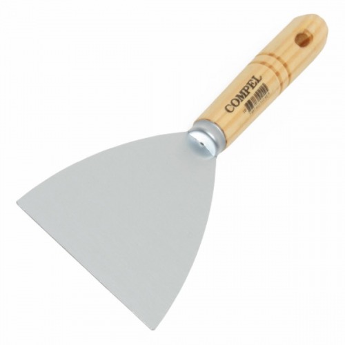 Esptula em ao temperado com cabo de madeira n 10 