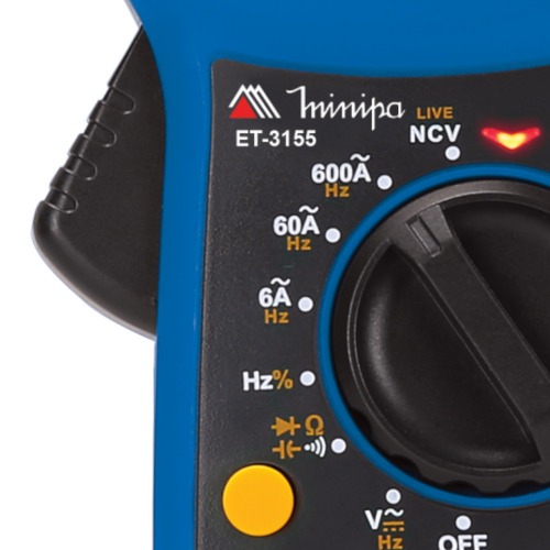 Alicate ampermetro digital CAT III 600V True RMS - ET-3155