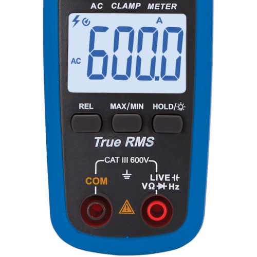 Alicate ampermetro digital CAT III 600V True RMS - ET-3155