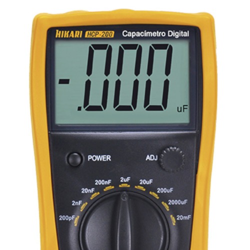 Capacímetro digital CAT II 600V - HPC-200 Capacímetro digital CAT II 600V - HPC-200
