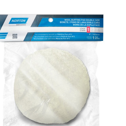 Boina de l dupla face branca para polimento 8