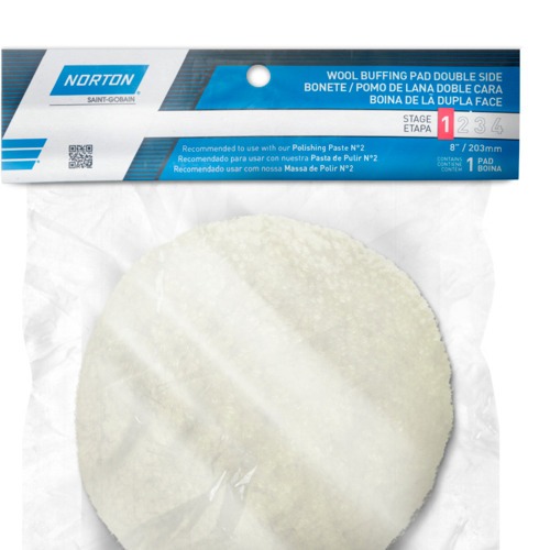 Boina de l dupla face branca para polimento 8