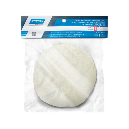 Boina de l dupla face branca para polimento 8