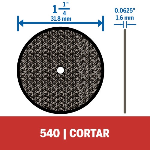 Disco de corte em metal para micro ret�fica - 540