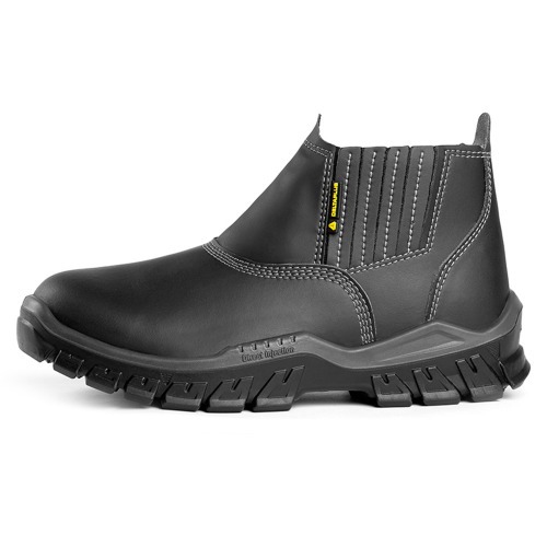 Botina em microfibra com el�stico biqueira composite preta - BH SB SRC