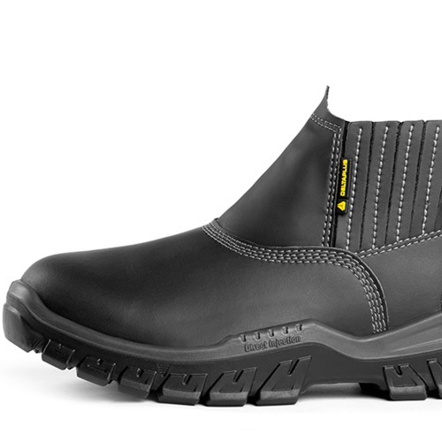 Botina em microfibra com el�stico biqueira composite preta - BH SB SRC