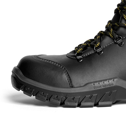 Botina em microfibra com cadarço biqueira composite preta - BRASÍLIA SBP SRC Botina em microfibra com cadarço biqueira composite preta - BRASÍLIA SBP SRC