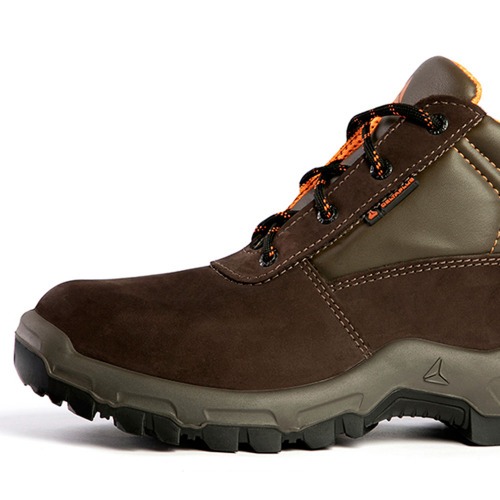 Botina em couro nobuck com cadaro marrom - Londrina OB SRA