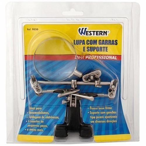 Lupa com garras e suporte