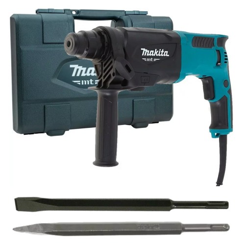 Kit Martelete perfurador e rompedor 800 watts 2,3 joules M8701B + ponteiro e talhadeira  220V