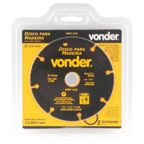 Disco de corte para madeira 110 mm