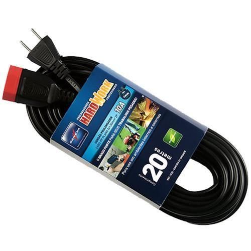 Extensão elétrica 20 metros 2 x 1,50 mm 2P 10A - HARDWORK Extensão elétrica 20 metros 2 x 1,50 mm 2P 10A - HARDWORK