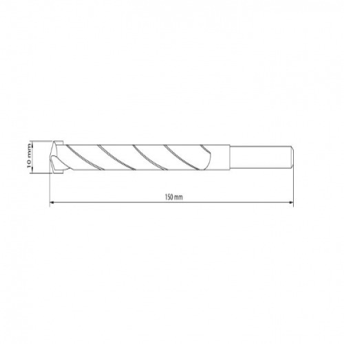 Broca de wdea para concreto 10 mm din8039 - 43142/110