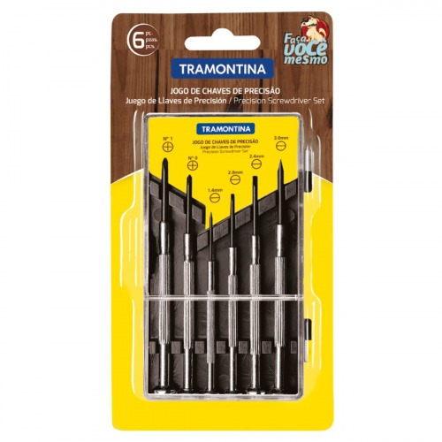 Jogo de chaves para relojoeiro com 6 peas