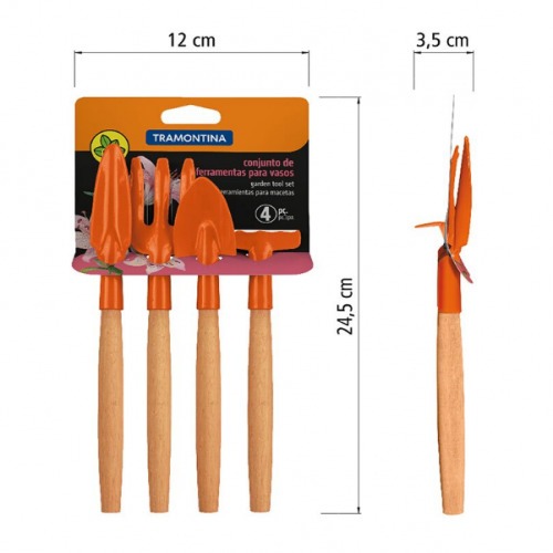 Kit para jardinagem 4 peas