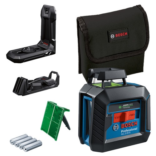 Nvel a laser com 2 linhas verdes 360 alcance 10 metros - GLL 2-20 G