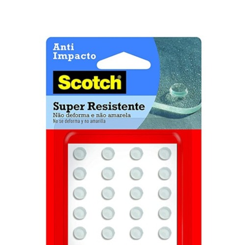 Protetor adesivo anti-impacto redondo 8 mm com 28 unidades - HB004263107 Protetor adesivo anti-impacto redondo 8 mm com 28 unidades - HB004263107