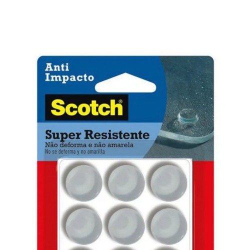 Protetor adesivo anti-impacto redondo 21 mm com 12 unidades