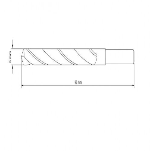 Broca de ao rpido para metal 6,0 mm DIN 338 