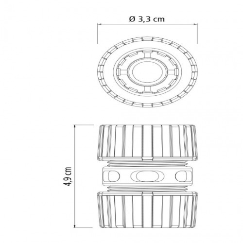 Emenda para mangueira de 1/2 Emenda para mangueira de 1/2