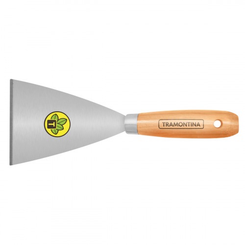 Espátula rígida 10 cm em aço com cabo de madeira - 77394105 Espátula rígida 10 cm em aço com cabo de madeira - 77394105