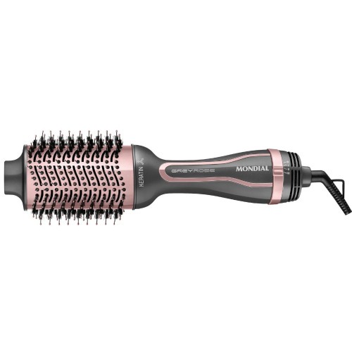 Escova secadora 1200W 3 em 1 Grey Rose Keratin - ES-11-BI  110V/220V Escova secadora 1200W 3 em 1 Grey Rose Keratin - ES-11-BI  110V/220V