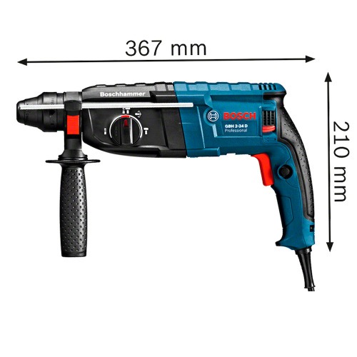 Martelete Perfurador Rompedor 820W 2,7 joules com 5 brocas Sds Plus GBH2-24D 220V Martelete Perfurador Rompedor 820W 2,7 joules com 5 brocas Sds Plus GBH2-24D 220V