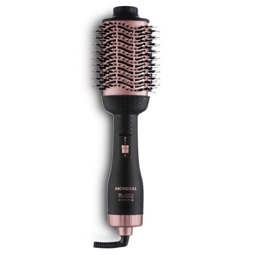 Escova secadora 1200W 3 em 1 Black Rose Argan - ES-14  110V