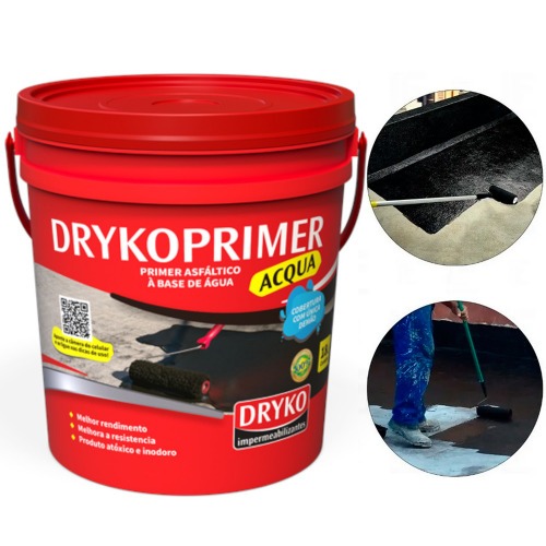 Primer asfltico 18l para mantas e fitas asflticas - DrykoPrimer