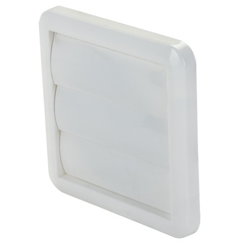 Veneziana autofechante para exaustor 150 mm branca