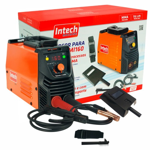 Inversora de solda painel digital 160A para eletrodo revestido e Tig - SMI160 220V Inversora de solda painel digital 160A para eletrodo revestido e Tig - SMI160 220V