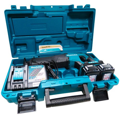 Serra sabre a bateria 36V 5Ah Brushless com maleta - DJR360RT2 110V/220V Serra sabre a bateria 36V 5Ah Brushless com maleta - DJR360RT2 110V/220V