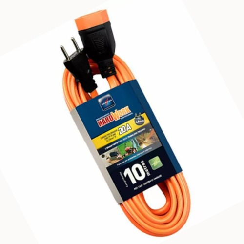 Extens�o el�trica 10 metros 3 x 2,50 mm 2P+T 20A - HARDWORK