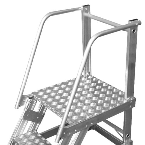 Escada plataforma de alumnio 0.50 m com 1 degrau + patamar 