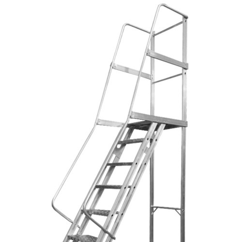 Escada plataforma de alumínio 2.25 m c/ 8 degraus + patamar Escada plataforma de alumínio 2.25 m c/ 8 degraus + patamar