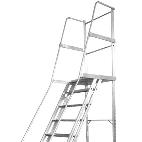 Escada plataforma de alumínio 2.50 m c/ 9 degraus + patamar Escada plataforma de alumínio 2.50 m c/ 9 degraus + patamar